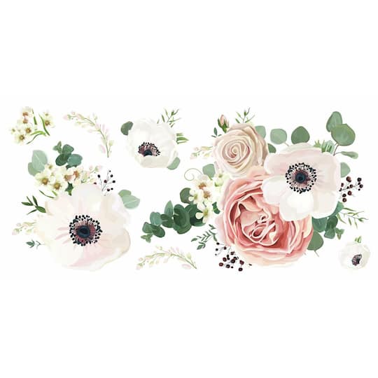RoomMates Fresh Floral Giant Peel & Stick Giant Decals
